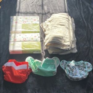 Thirsties 0-9m old cloth diaper bundle